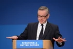 Bộ trưởng Tư pháp Anh Michael Gove phát biểu tại hội nghị thường niên của Đảng Bảo thủ ở thành phố Birmingham, miền trung Anh ngày 24/6. (Nguồn: AFP/ TTXVN)