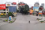 Đường phố Hà Nội vắng lặng trong những ngày giãn cách xã hội. (Ảnh: Thanh Tùng/TTXVN)