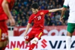 Xuân Trường mắc sai lầm trong bàn thua đầu tiên của Việt Nam trước Indonesia tối 8/1. (Ảnh: Minh Chiến/Vietnam+)