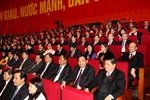 Các đại biểu tham dự phiên khai mạc Đại hội. (Ảnh: TTXVN)