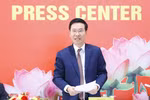 Đồng chí Võ Văn Thưởng, Ủy viên Bộ Chính trị, Bí thư Trung ương Đảng, Trưởng Ban Tuyên giáo Trung ương. (Ảnh: Doãn Tấn/TTXVN)
