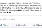 Xác minh đối tượng tung tin virus Ebola xuất hiện ở Việt Nam