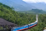 Đoàn tàu trên tuyến Bắc-Nam. (Ảnh: Minh Sơn/Vietnam+)
