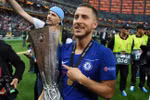 Eden Hazard giành danh hiệu cuối cùng Chelsea. (Nguồn: Sky)