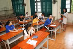 Các thí sinh tham gia kỳ thi trung học phổ thông Quốc gia 2019. (Ảnh: Thanh Tùng/TTXVN)