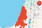 Hình ảnh báo động trên khắp lãnh thổ Israel.