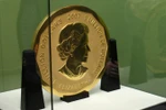 Đồng tiền vàng ở Bảo tàng Bode trước khi bị lấy cắp. (Nguồn: EPA)