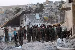 Binh sỹ Syria ở Aleppo. (Nguồn: EPA)