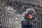 Không quân Nga không kích trung mục tiêu IS tại tỉnh Idlib, Syria. (Nguồn: Reuters/TTXVN)