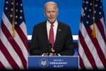 Ông Joe Biden phát biểu sau cuộc họp với các Thống đốc bang lưỡng đảng tại Wilmington, bang Delaware. (Ảnh: AFP/TTXVN)