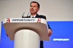 Ngoại trưởng Anh Jeremy Hunt. (Ảnh: AFP/TTXVN)