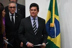 Bộ trưởng Tư pháp Brazil Sergio Moro thông báo từ chức. (Nguồn: AFP)