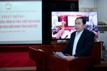 Chủ tịch Ủy ban Trung ương Mặt trận Tổ quốc Việt Nam Trần Thanh Mẫn phát động. (Ảnh: Dương Giang/TTXVN)