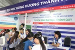 Đại học Hùng Vương Thành phố Hồ Chí Minh tư vấn tuyển sinh. (Ảnh: hvuh.edu)