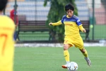 Đội tuyển nữ Việt Nam đối đầu Thái Lan ở trận đấu đầu tiên tại SEA Games 30 ở Philippines. (Ảnh: Nguyên An/Vietnam+)