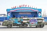 Hệ thống phòng thủ S-300 của quân đội Iran tại Lễ diễu binh. (Nguồn: AFP)