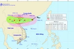Đường đi của cơn bão số 3. (Nguồn: nchmf.gov.vn)