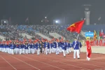 Đoàn thể thao Việt Nam. (Ảnh: Anh Tuấn/TTXVN)