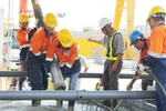 Đúc đốt dầm cầu cạn đầu tiên tuyến metro Bến Thành-Suối Tiên