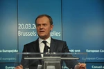Chủ tịch Hội đồng châu Âu Donald Tusk. (Ảnh: Hương Giang/TTXVN)