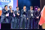 Đoàn học sinh Việt Nam tham dự kỳ thi đội tuyển Olympic Toán quốc tế lần thứ 60 - IMO 2019. (Ảnh: TTXVN phát)