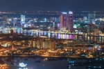 Đêm thành phố Đà Nẵng. (Ảnh: Trần Lê Lâm/TTXVN)