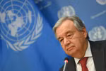 Tổng thư ký Liên hợp quốc Antonio Guterres phát biểu tại trụ sở ở New York, Mỹ. (Ảnh: AFP/TTXVN)