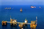 Giàn công nghệ trung tâm mỏ Bạch Hổ. (Ảnh: PV/Vietnam+)