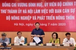 Bí thư Thành ủy Hà Nội Vương Đình Huệ phát biểu tại buổi làm việc với Ban Cán sự Đảng Bộ Nông nghiệp và Phát triển nông thôn. (Ảnh: Văn Điệp/TTXVN)