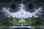 Phương án thiết kế kiến trúc sân bay Long Thành. (Ảnh: ACV)