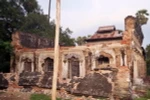 Một ngôi đền ở Seik Phyu, Magway, Myanmar bị hư hại sau trận động đất ngày 24/8. (Nguồn: EPA/TTXVN) 