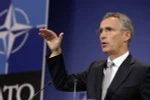 Tổng thư ký NATO Jens Stoltenberg tại cuộc họp báo ở Brussels, Bỉ. (Nguồn: AFP/TTXVN) 