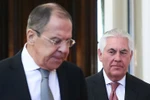 Ngoại trưởng Nga Sergey Lavrov và người đồng cấp Mỹ Rex Tillerson. (Nguồn: TASS)