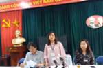 Bà Lê Anh Vân chia sẻ thông tin với báo chí. (Ảnh: PM/Vietnam+)
