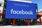 Biểu tượng Facebook tại trụ sở ở Menlo Park, California, Mỹ. (Ảnh: AFP/TTXVN)
