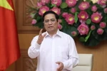 Thủ tướng Phạm Minh Chính phát biểu chỉ đạo. (Ảnh: Dương Giang/TTXVNXVN)