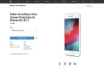 Trang web bán hàng trực tuyến của Apple "vô tình" để lộ tên gọi mẫu iPhone SE mới khi bán tấm dán màn hình. (Nguồn: Apple)