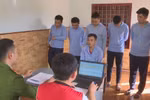 Các đối tượng tại cơ quan điều tra. (Nguồn: TTXVN phát)