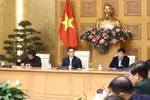 Phó Thủ tướng Vũ Đức Đam chủ trì cuộc họp. (Ảnh: Văn Điệp/TTXVN)