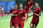 Công Phượng lập cú đúp vào lưới U23 Malaysia. (Ảnh: Quốc Khánh/TTXVN)