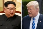 Tổng thống Mỹ Donald Trump (phải) và nhà lãnh đạo Triều Tiên Kim Jong-un. (Nguồn: EPA/TTXVN)