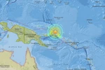 Tâm chấn trận động đất. (Nguồn: earthquake.usgs.gov)