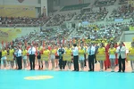 Lễ khai mạc giải Bóng chuyền nữ Quốc tế VTV Cup 2016 - Tôn Hoa Sen. (Ảnh: Nguyễn Chinh/TTXVN)