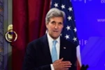 Ngoại trưởng Mỹ John Kerry phát biểu trong một hội nghị ở thủ đô Brussels, Bỉ. (Nguồn: AFP/TTXVN)