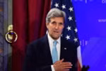 Ngoại trưởng Mỹ John Kerry phát biểu trong một hội nghị ở thủ đô Brussels, Bỉ. (Nguồn: AFP/TTXVN)