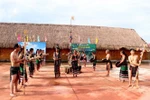 Lễ khánh thành nhà trưng bày đàn đá tỉnh Đắk Nông. (Ảnh: Ngọc Minh/TTXVN)