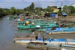 Phương tiện đánh bắt thủy sản ven bờ ở huyện Hòn Đất (Kiên Giang). (Ảnh: Lê Huy Hải/TTXVN) 
