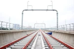 Đường ray tuyến metro số 1 (Bến Thành-Suối Tiên). (Ảnh: Tiến Lực/TTXVN) 