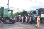 Hiện trường vụ tai nạn. (Nguồn: Báo Giao thông)
