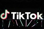 Biểu tượng nền tảng truyền thông xã hội TikTok. (Ảnh: AFP/TTXVN)